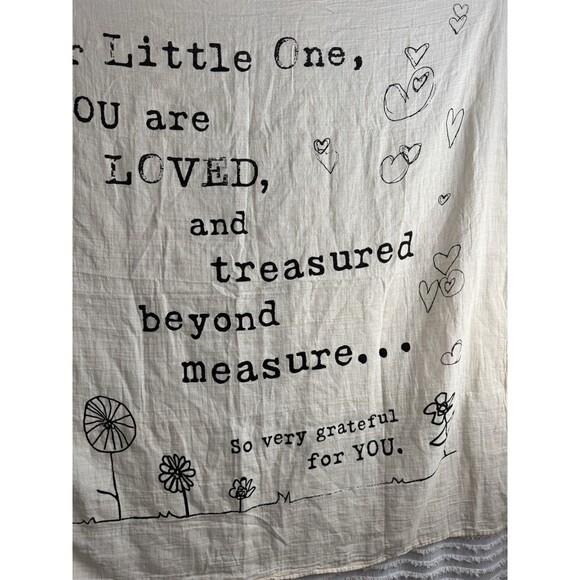 Dear Little One Photo Swaddle True By Kelly Rae Roberts Measures 50”x48” Cream - Picture 6 of 9